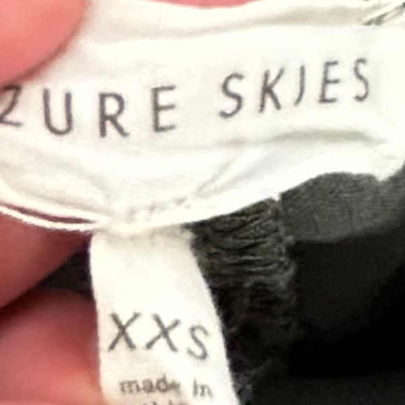 Aritzia Azure Skies Trope Shorts Chambray Drawstring Waist Army Green Size XXS - Picture 11 of 15